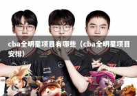 cba全明星项目有哪些（cba全明星项目安排）